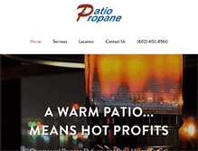 Tablet Screenshot of patiopropane.com